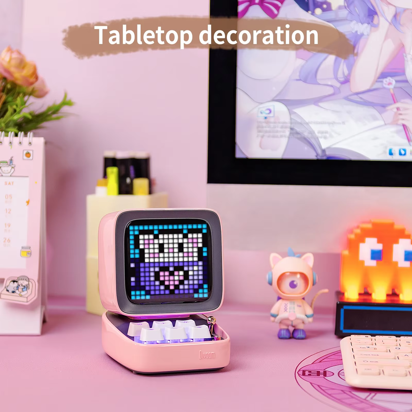 Divoom Ditoo-Pro – Mini Retro Pixel Art Bluetooth Speaker with DIY LED Display and Smart Entertainment Features