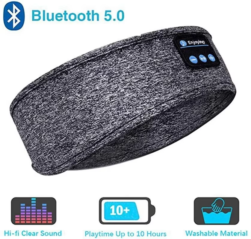 Multi-Functional Sleep and Fitness Headband with Integrated Bluetooth Headphones
