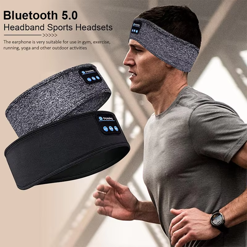 Multi-Functional Sleep and Fitness Headband with Integrated Bluetooth Headphones