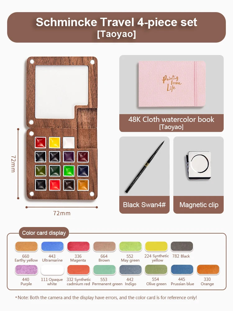 Pocket Artist - Portable Travel Watercolor Set (8/15 Colors Available)