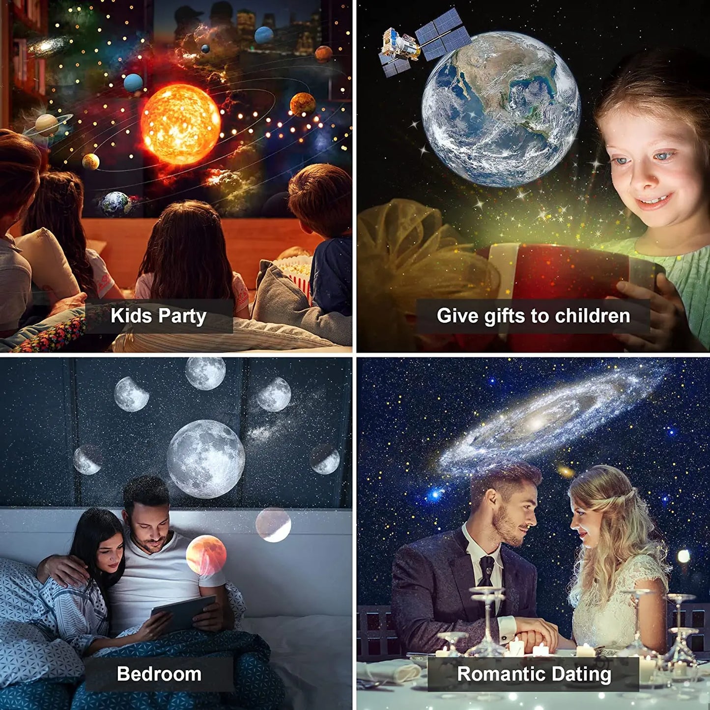 13-in-1 Star Projector – Planetarium Galaxy Projector with Aurora and Cosmic Scenarios for the Whole Family