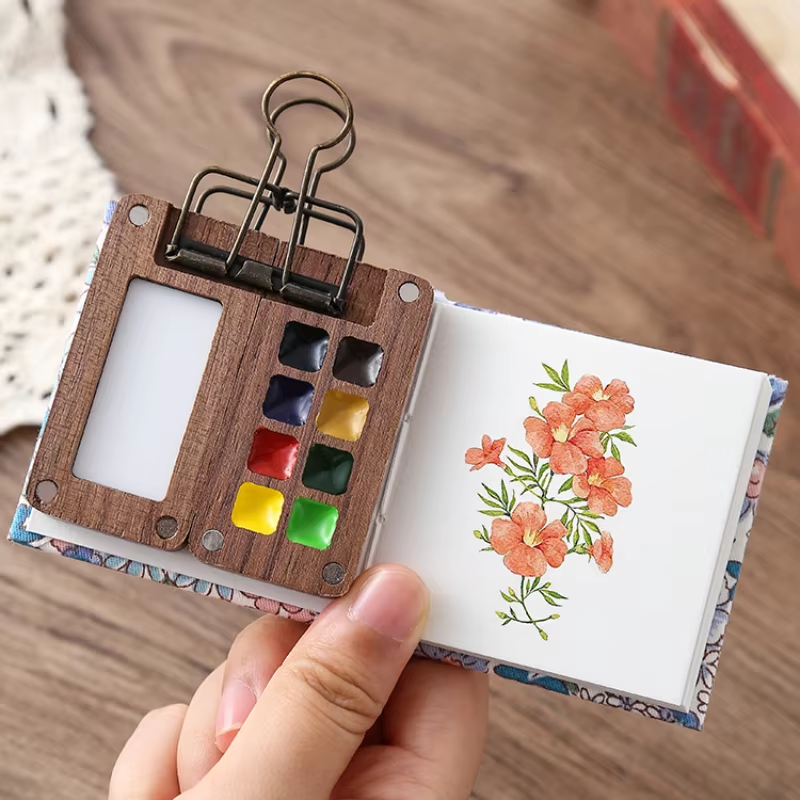 Pocket Artist - Portable Travel Watercolor Set (8/15 Colors Available)