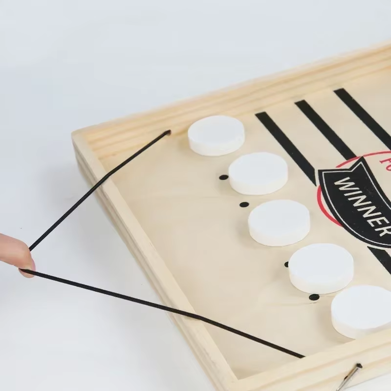 Fast Sling Puck Table Game – Desktop Hockey for Kids and Adults, Fun for Family and Friends!