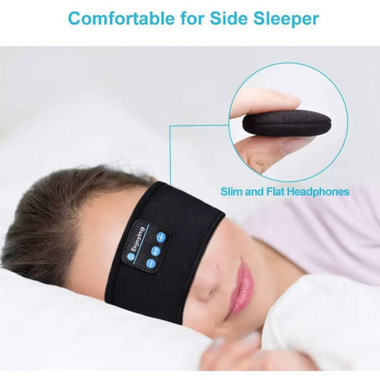 Multi-Functional Sleep and Fitness Headband with Integrated Bluetooth Headphones