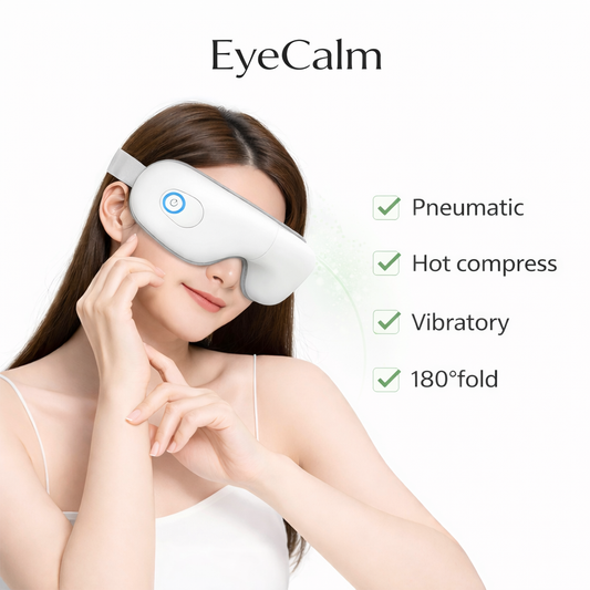 EyeCalm Smart Eye Massager with Heat, Air Compression & Relaxing Sound