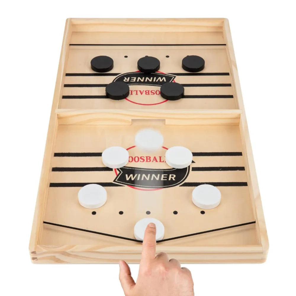 Fast Sling Puck Table Game – Desktop Hockey for Kids and Adults, Fun for Family and Friends!